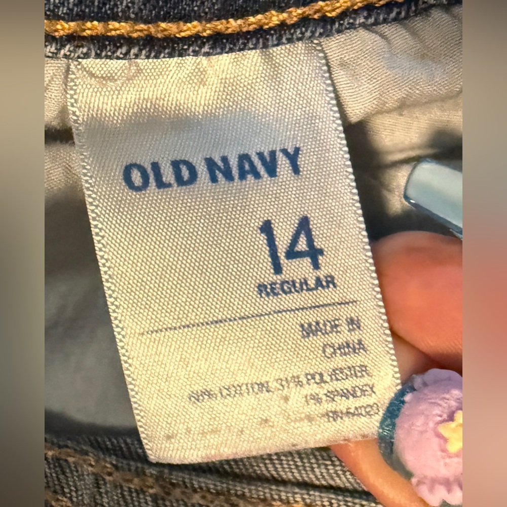 Pants Old Navy The Rockstar blue jeans size 14 regular - Picture 9 of 13